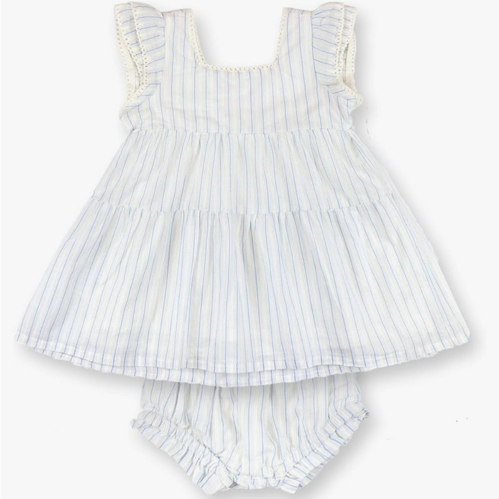 Hope & Henry Baby Toddler Girl Organic Cotton Dress 12-18mo